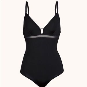 Lively size small black bodysuit NWOT